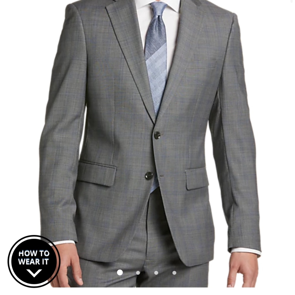 ❤️Calvin Klein mens suit / 34x34 pants and large slim fit coat
